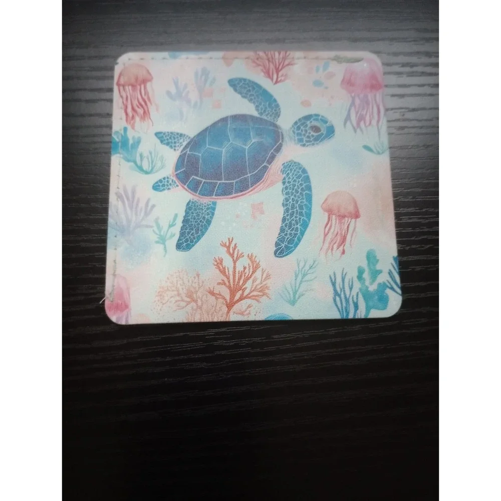 Handmade Diamond‎ Painting Sea Turtle Corner Bookmark Faux Leather Ocean Theme